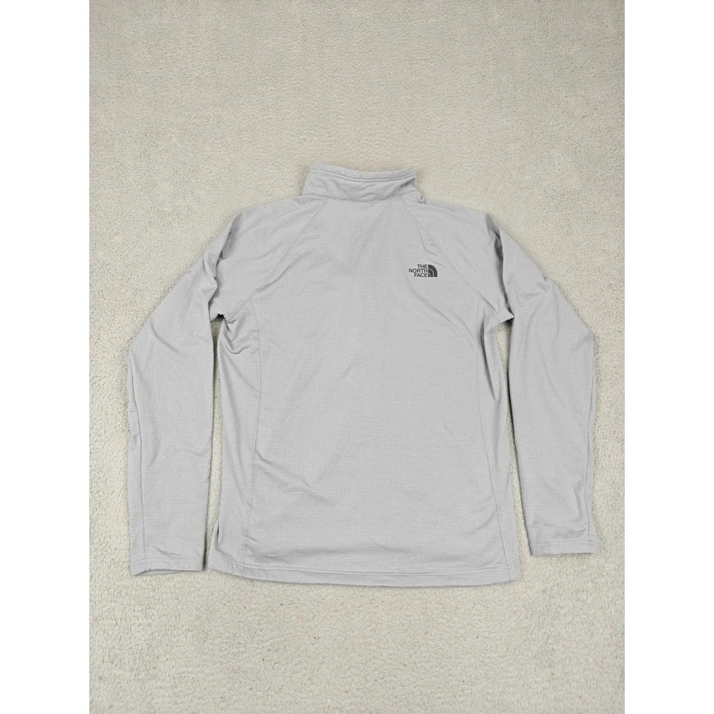 The North Face Pullover Mens‎ Large Gray 1/4 Zip Long Sleeve RTG Logo Training